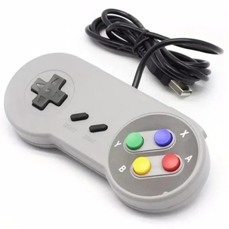 Controle Usb Para PC Super Snes Joystick WINDOWS Lançamento Super Resistente