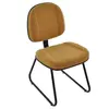 Poltrona Gerente Com Base Fixa Pé Palito Linha Classic, Amarelo
