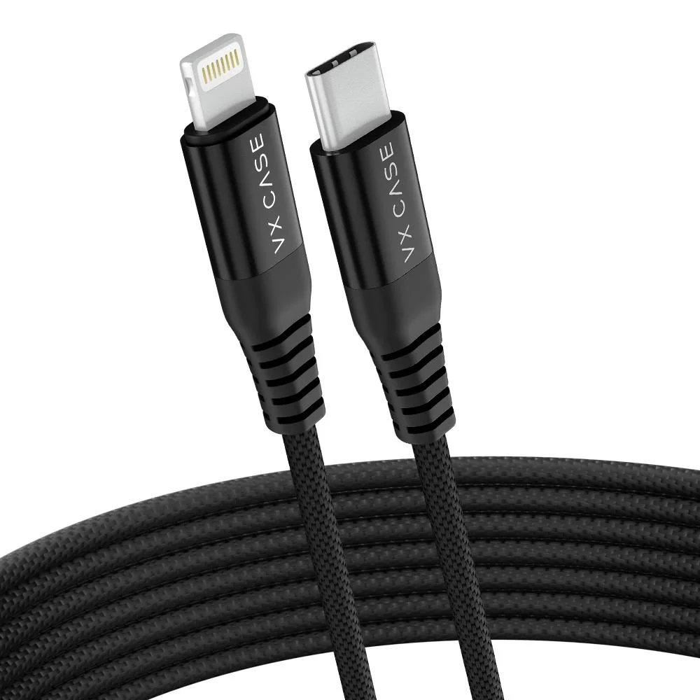 Cabo Para Iphone/ipad Usb Type-c Lightning Turbo Dragon 3 Metros Vx Case ( 1 Ano De Garantia)