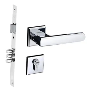 Fechadura Opera Alta Segurança 3 Pinos E Cilindro Multiponto 55mm Rq4 201-55ac Cel 60 Cromado Pado