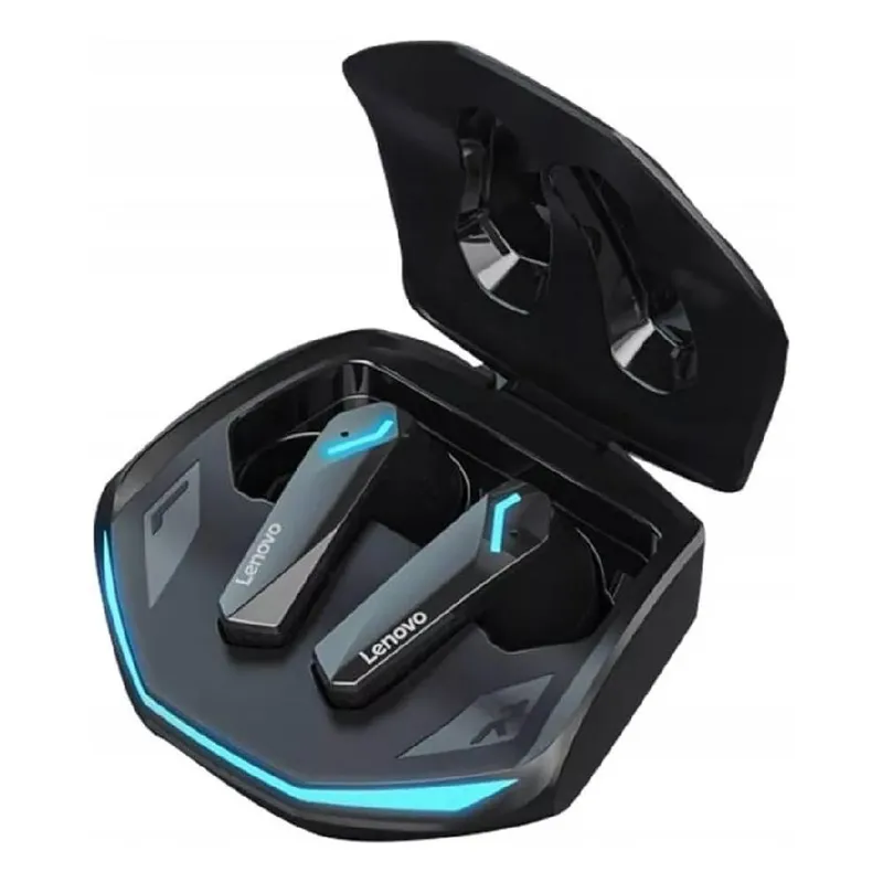 Fone de Ouvido Gamer Sem Fio Lenovo GM2 Pro, Bluetooth 5.3, Preto