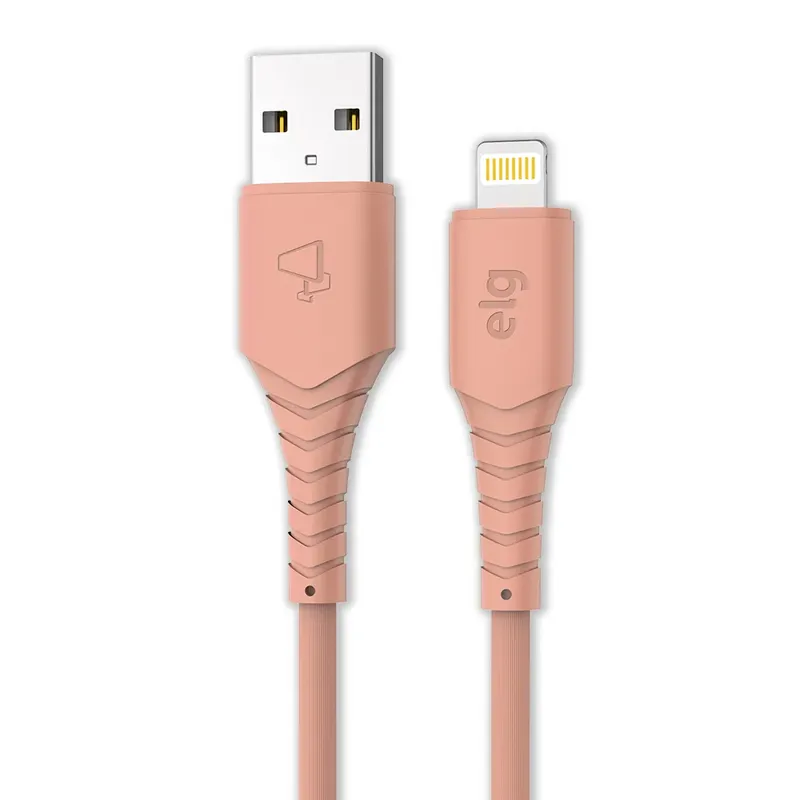 Cabo Lightning, Elg, Emborrachado 2.4a, Rosa, 1.2m, L812R