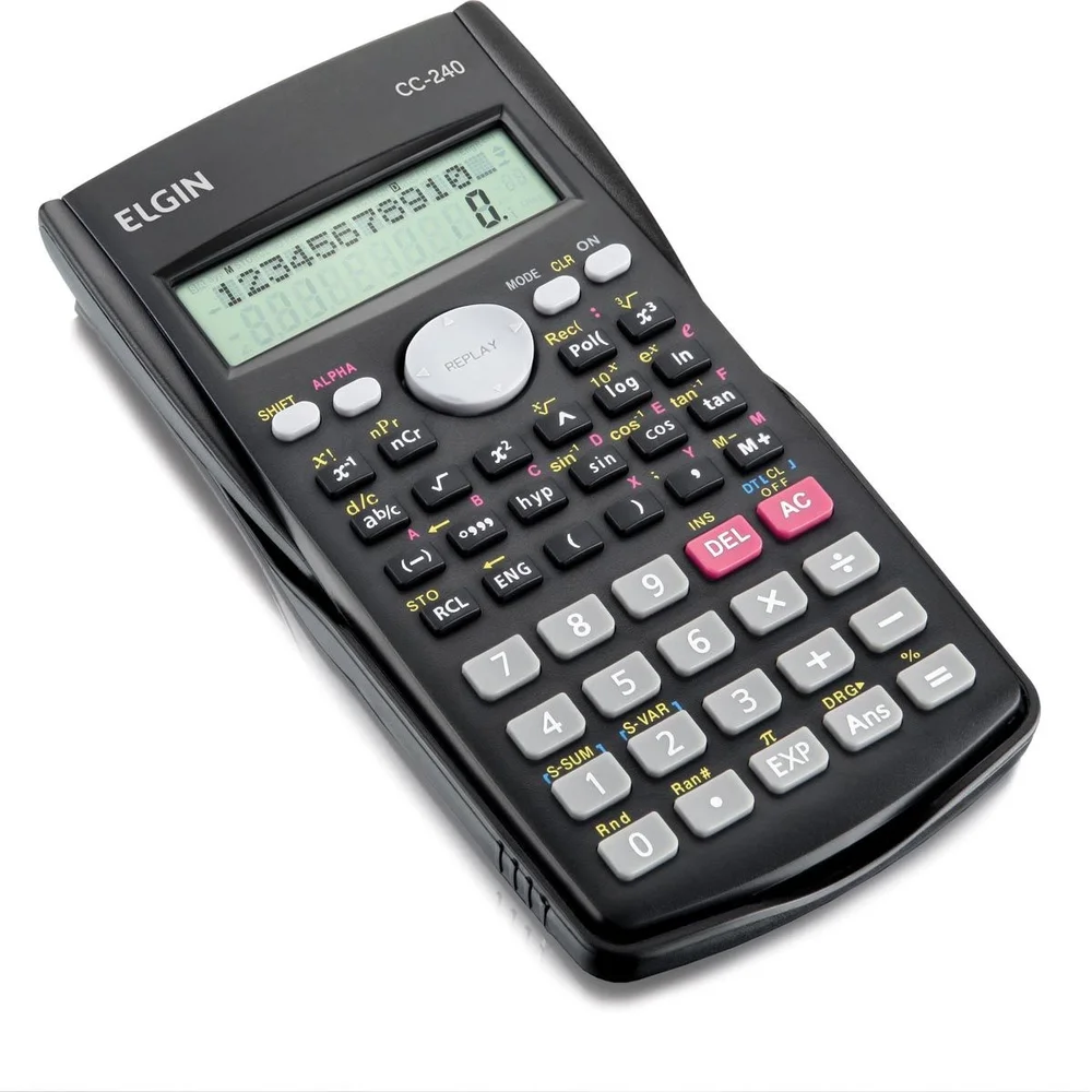 Calculadora Cientifica Elgin Cc240, 240 Funções, Preta - 42CC24000000