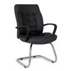 Cadeira Design Office Móveis, até 120 kg, Para Sala De Reunião, De Escritório, Gênova, Preto