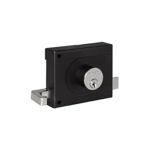 Fechadura De Sobrepor Concept Aço 525-100 Preta 100mm Pado