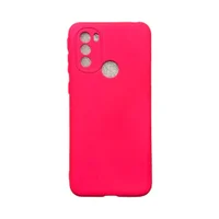 Capa Motorola Moto G31 Silicone Aveludada Protege Câmera Colorida Capinha Anti Impacton Cor:rosa Shock