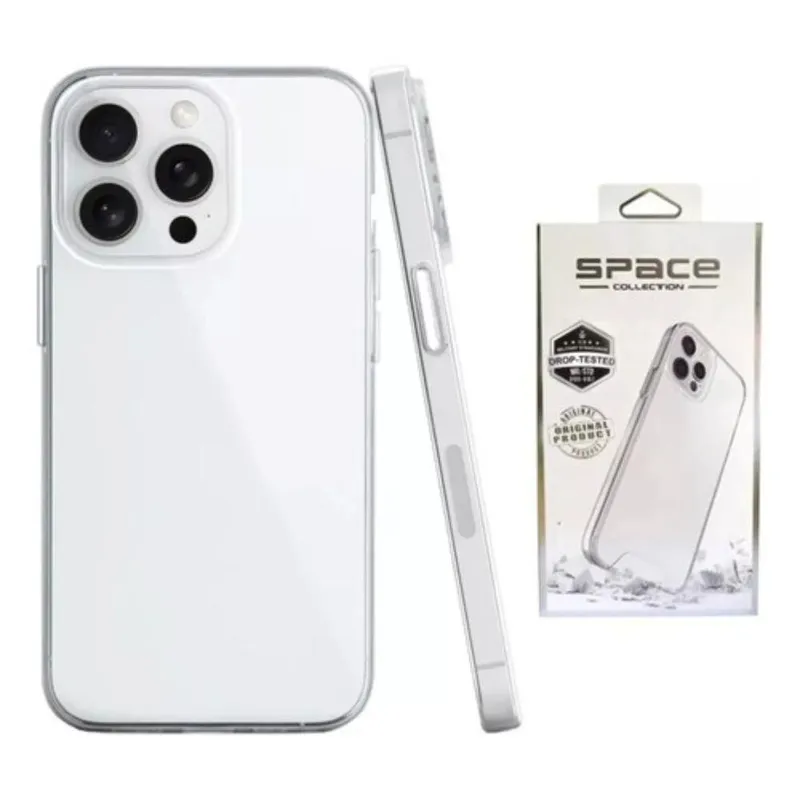 Capinha Para Iphone 14 Acrílica Space Case Resistente