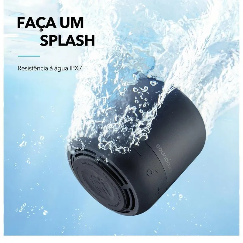 Caixa De Som Bluetooth Usb-c Anker A3119 Preto