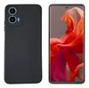 Capa Silicone Aveludado Para Motorola Moto G85 Preto