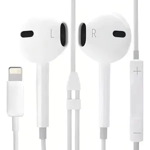 Fone De Ouvido Bluetooth Com Fio Com Microfone Compatível Iphone Se X Xr Xsmax 11 12 13 14 14promax