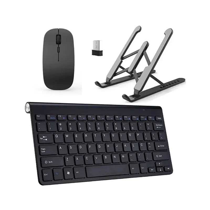 Teclado Mou Slim E Suporte Preto P/notebook Gigabyte