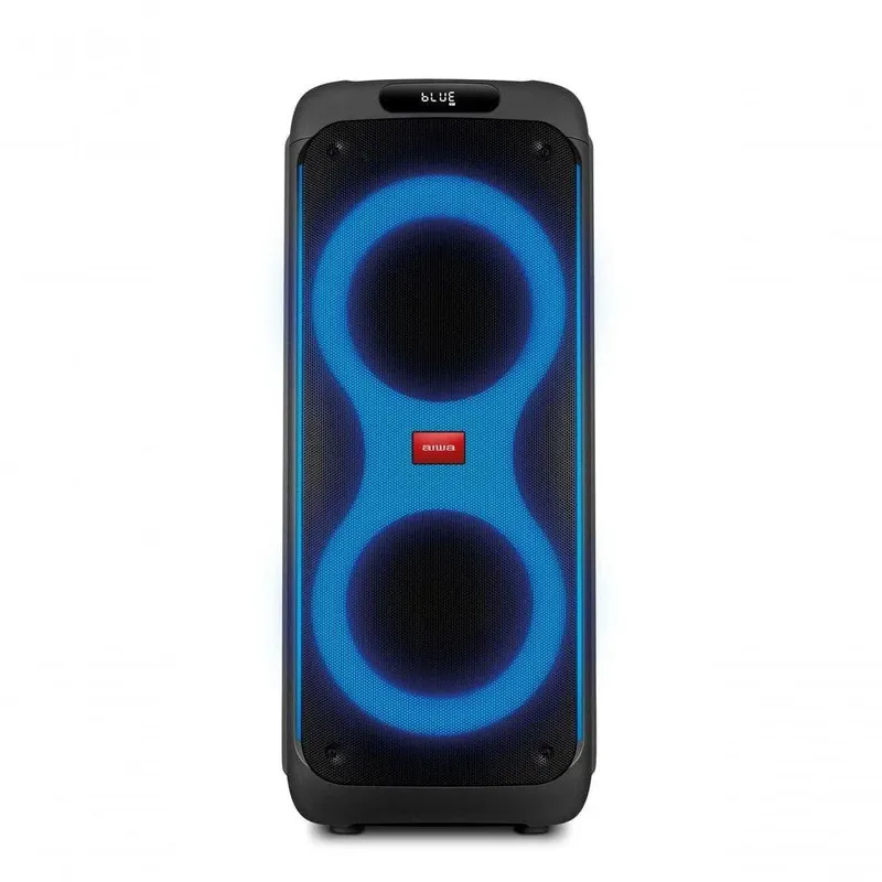 Caixa De Som Party Box Aiwa Bluetooth Luzes Multicores Aws-pb-04 Party Box Bivolt