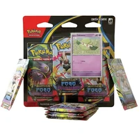 Blister Pokémon Triplo Megaevolução Fogo Fantasmagórico 19 Cards