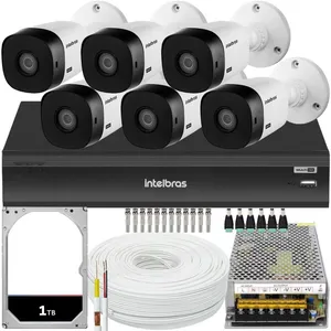 Kit Intelbras Cftv, 8 Cameras VHL 1220B, FULL HD + DVR 3008-c, HD 1TB