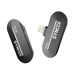 Microfone Sem Fio Synco P1xl Lightning Lapela Ios Preto