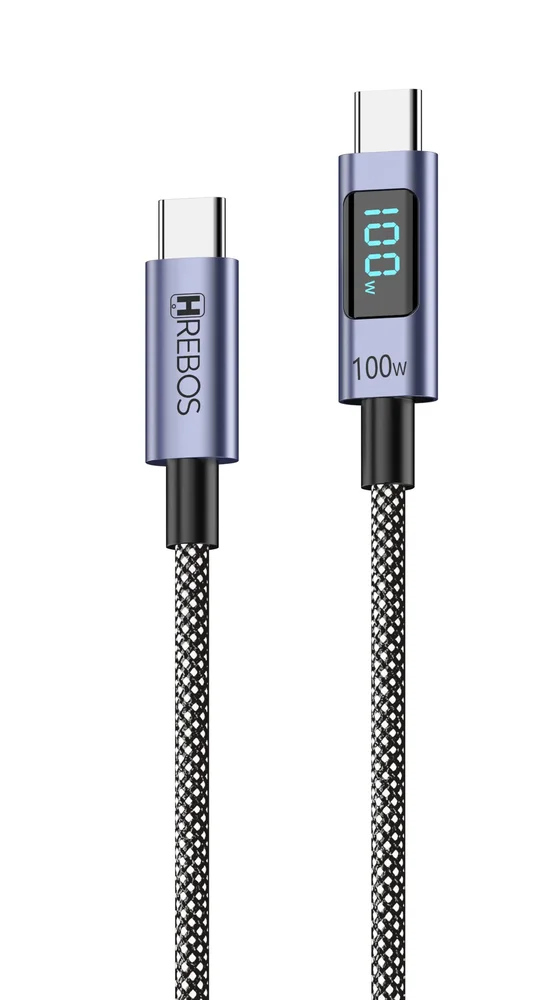 Cabo Turbo Hrebos Cb-374c Soft White 100w Usb-c P/ Usb-c 2m