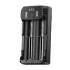 Carregador De Pilhas Ebl Nimh Lítio 2slots LED Universal