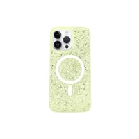 Capa Capinha Case Brilho Glitter Luxo Premium Magsafe Magnética Compatível Para Iphone 12 Pro Max - Amarelo