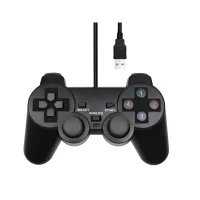Controle Usb Ps2 Para Computador Notebok Com Vibração Analógico