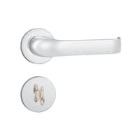 Fechadura Banheiro 823/37 Roseta Redonda Inox Cromado 40mm Stam