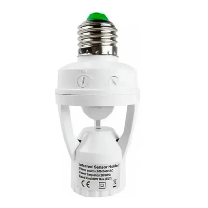 Sensor de Presença Externo Luatek, Alcance até 6m, Branco