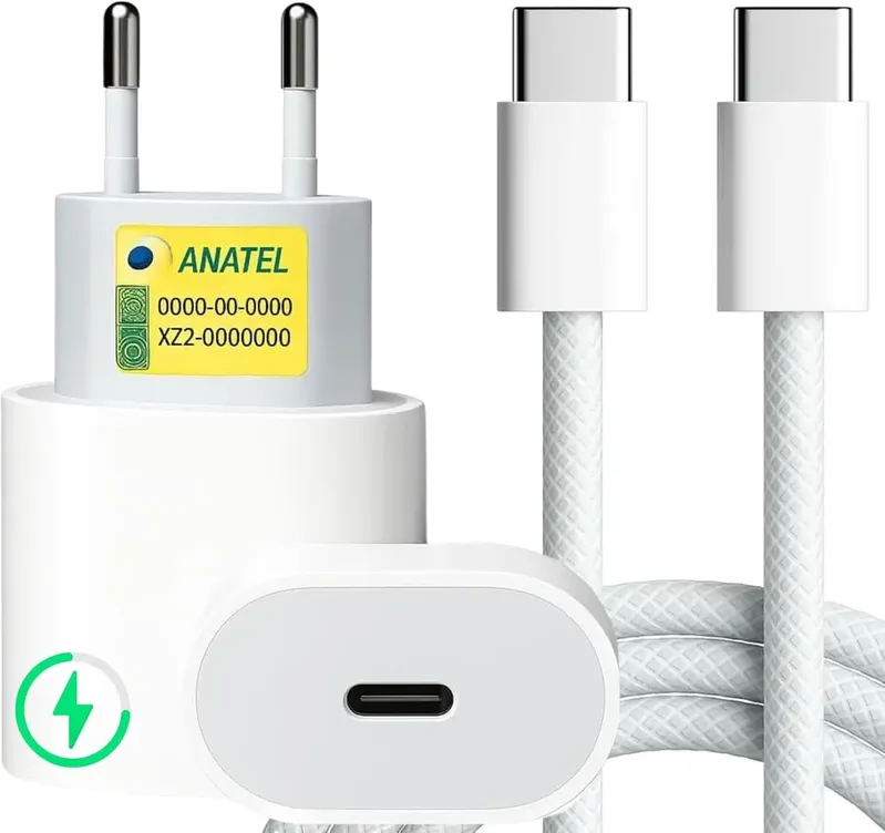 Carregador Usb-c Turbo Para Iphone 15 16 Plus Pro Max Carregador Iphone 15 Carregador Fast Carregador Rapido Iphone 15 Carregador Para Iphone Carrega