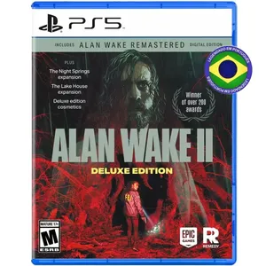 Alan Wake Ii 2 Deluxe Edition Ps5 Mídia Física Lacrado Americano Envio Imediato