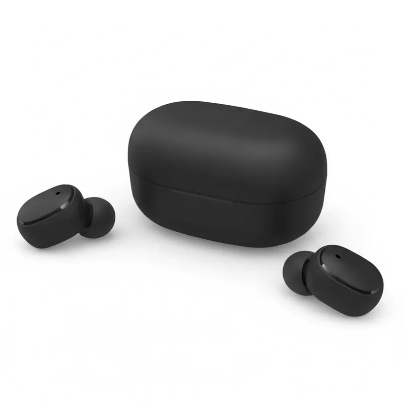 Fones Sem Fio Com Display LED - Recarregável Preto Compacto