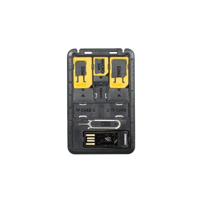 Case Para Chips Newlink Ad200 Cartão Micro Sd Com Adaptadores