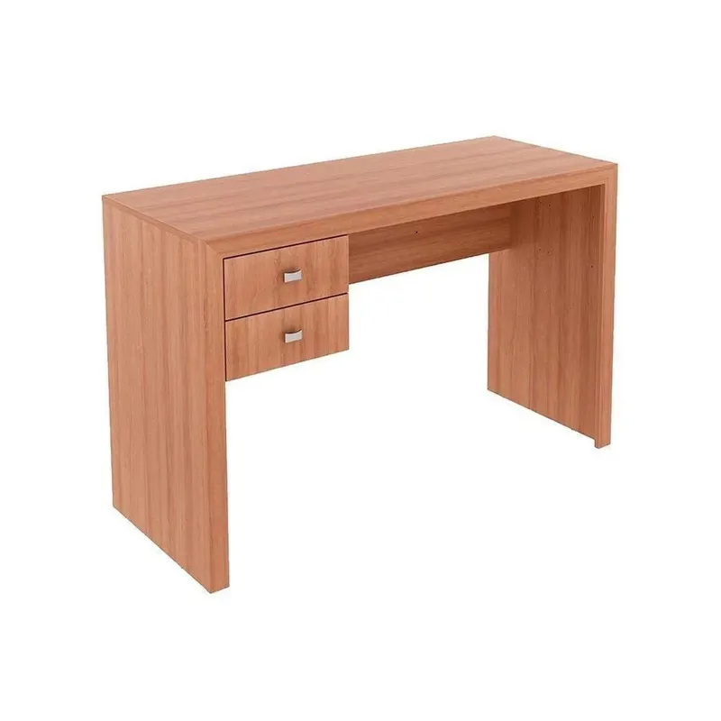 Mesa De Computador Solteiro Me-4123 C/ 2 Gavetas Nogal - Tecno Mobili