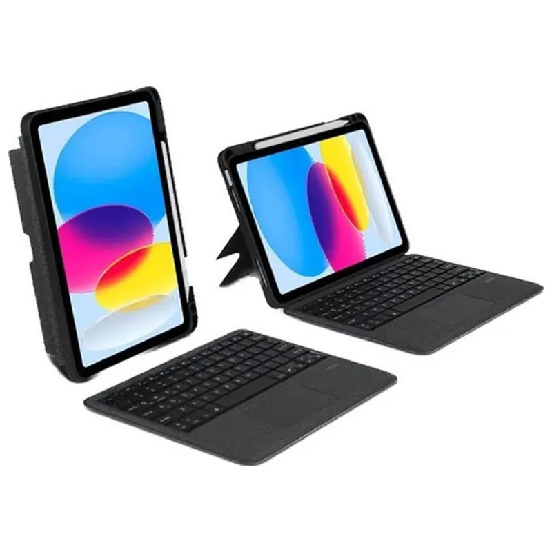 Capa Com Teclado Retroiluminado E Trackpad Para Ipad 10ª