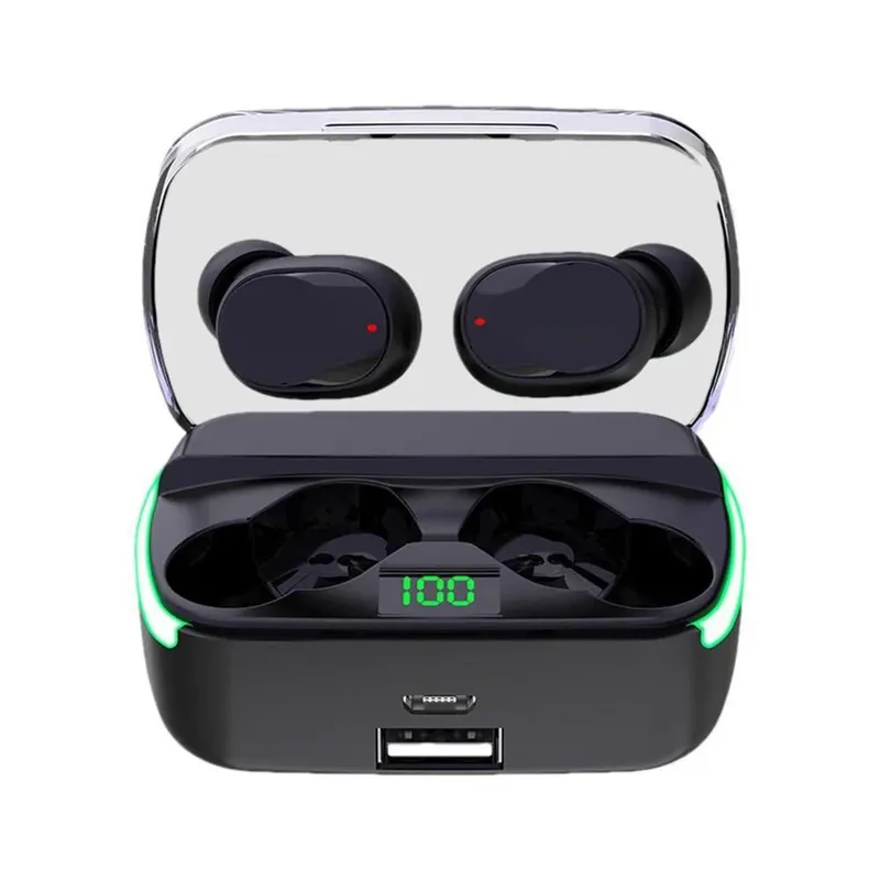 Fone De Ouvido Sem Fio Bluetooth Com Powerbank Integrada .