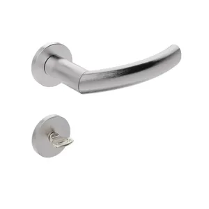 Fechadura 823/ix40 Banheiro Roseta Redonda Escovada 40mm Stam