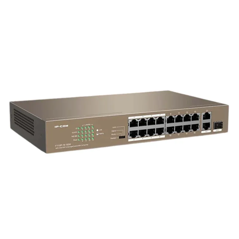 Switch Ip-com F1118p-16-150w 16 Portas 10/100/1000 Poe Não Gerenciado