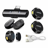 Microfone Sem Fio Duplo Lapela Compatível Para Tipo-c, Com Cancelamento De Ruído Kmf4-c