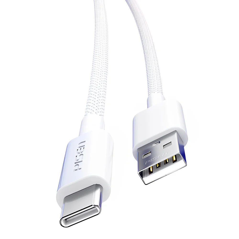 Cabo Usb A/c Pisen Vivid Series Macho/macho 1metro Cinza