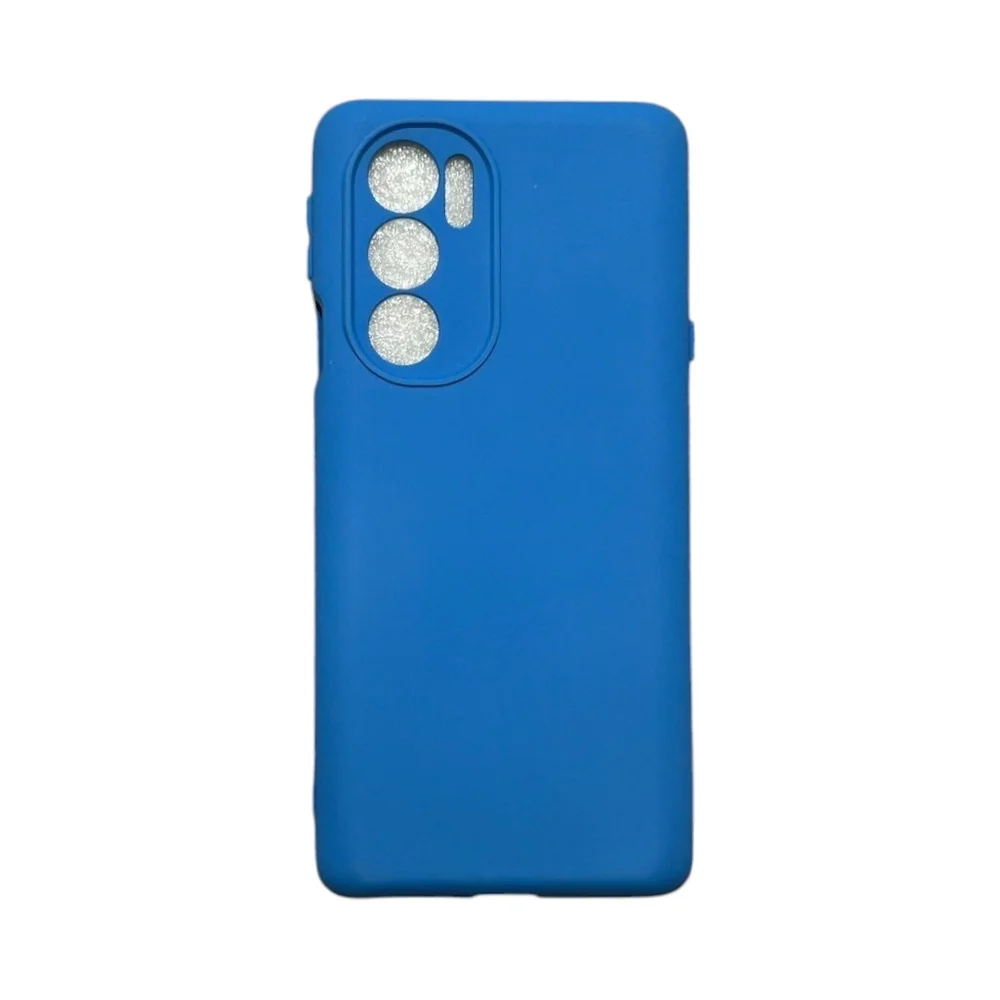 Capa Moto Edge 30 Pro Silicone Aveludada Protege Câmera Colorida Capinha Anti Impacto Mt Edge 30 Pro:azul