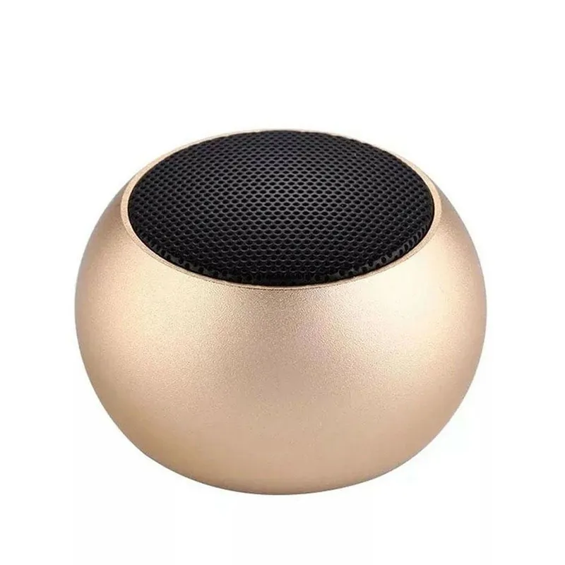 Mini Caixa De Som Portátil 3w Usb Bluetooth Mini Speaker - Gold