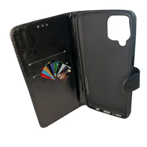 Capa Carteira Para Samsung Galaxy M62 Proteção, Estilo E Praticidade Capinha De Carteirinha Cor:preto
