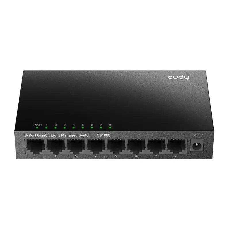 Switch Gigabit 8 Portas Gerenciável Web Vlan Metal Gs108e