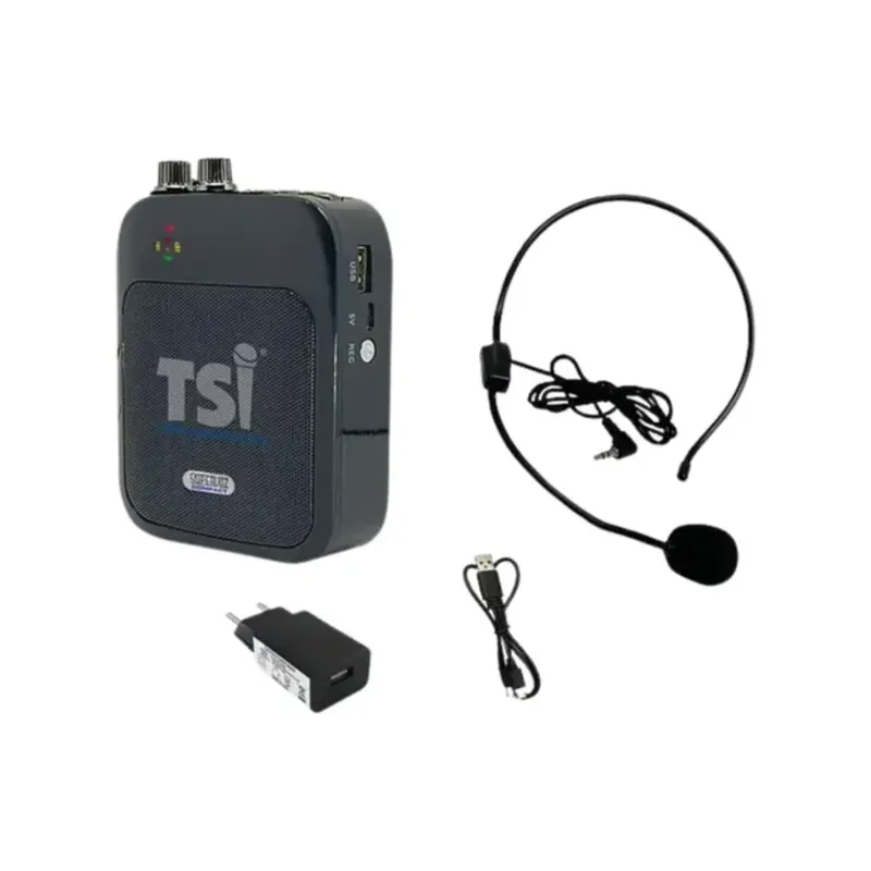 Microfone Tsi-sv-10 Amplificador Auxiliar P/uso Interno Cor:preto
