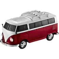 Caixa De Som Bluetooth Portátil Miniatura De Kombi (vermelha)