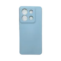 Capa Xiaomi Poco X6 Silicone Aveludada Protege Câmera Colorida Capinha Anti Impacto Poco X6:cinza Claro