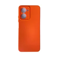 Capa Realme C33 Silicone Aveludada Protege Câmera Colorida Capinha Anti Impacto Realme C33:laranja