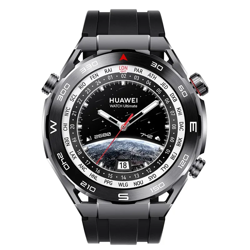 Smartwatch Huawei Watch 5 Preto Com 46mm, Multiira Em Fluoroelastômero, Bluetooth E 32gb - Bivolt - Encomenda