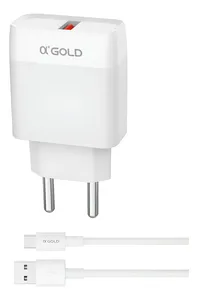Carregador Ca15-3 Usb Tipo-c Turbo 1m Carregamento Rápido Branco