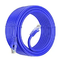 Cabo De Rede Plus Cable Pc Eth6e Patch Cord Cat6 Azul - 10 Metros