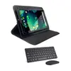 Capa Giratória+teclado+mouse Para Tablet Multi M10 Nb28