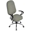 Cadeira Design Office Móveis Presidente, Até 120Kg, Com Base Cromada, Blenda - Cinza
