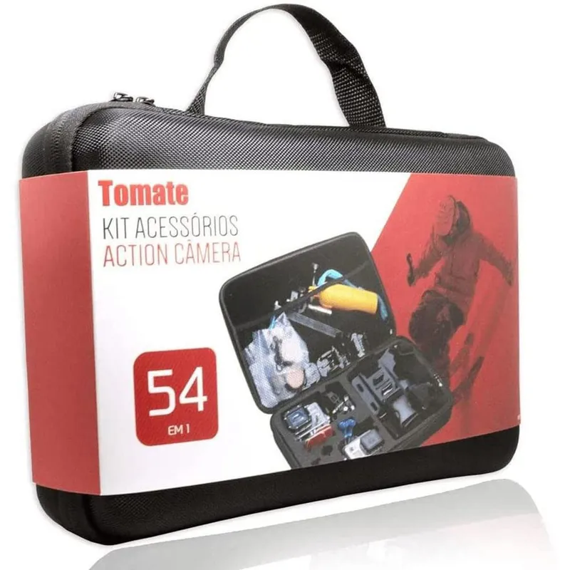 Kit Tomate de Acessórios Action Câmera, 26 itens